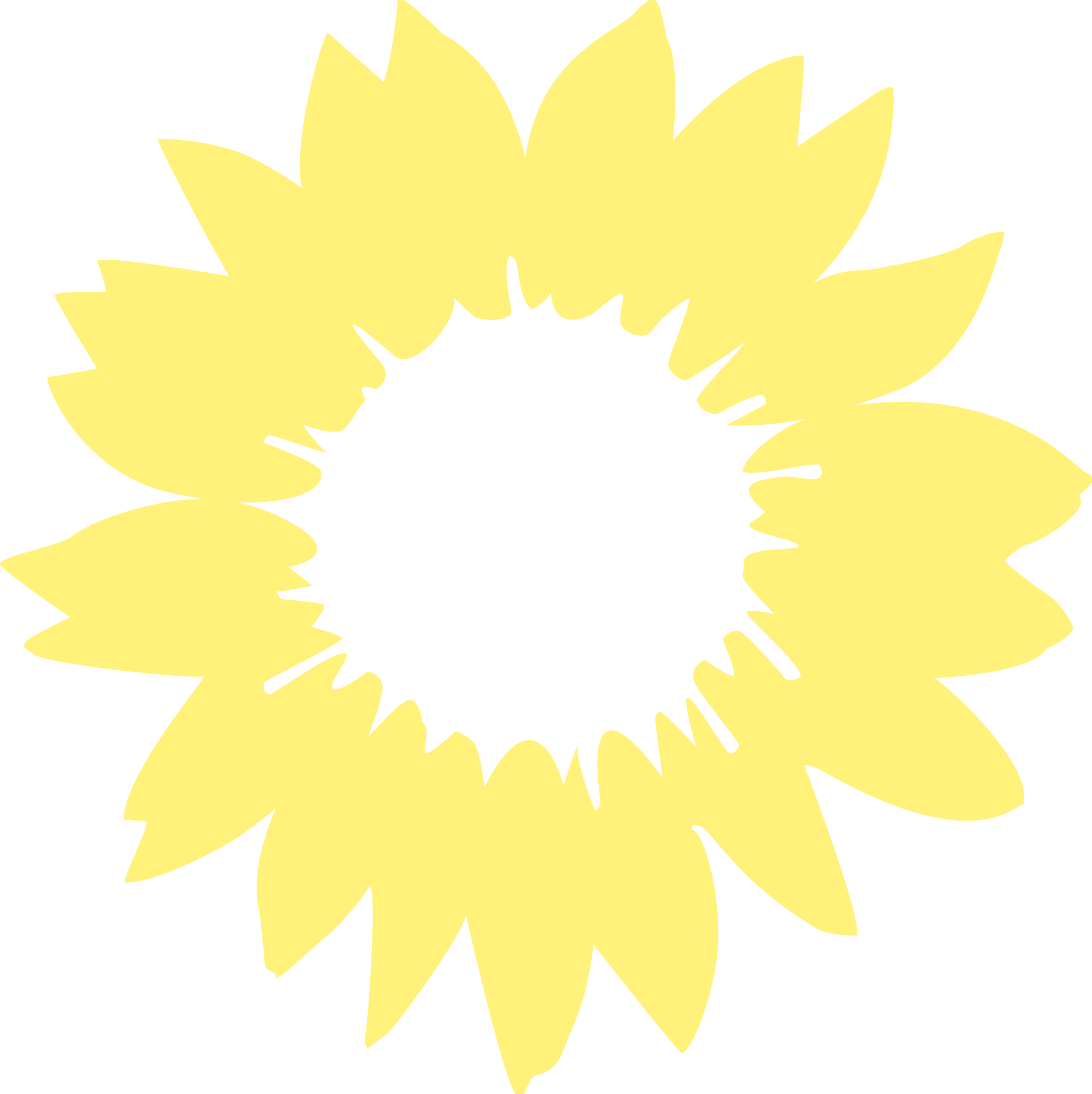 Stilisierte gelbe Sonnenblume